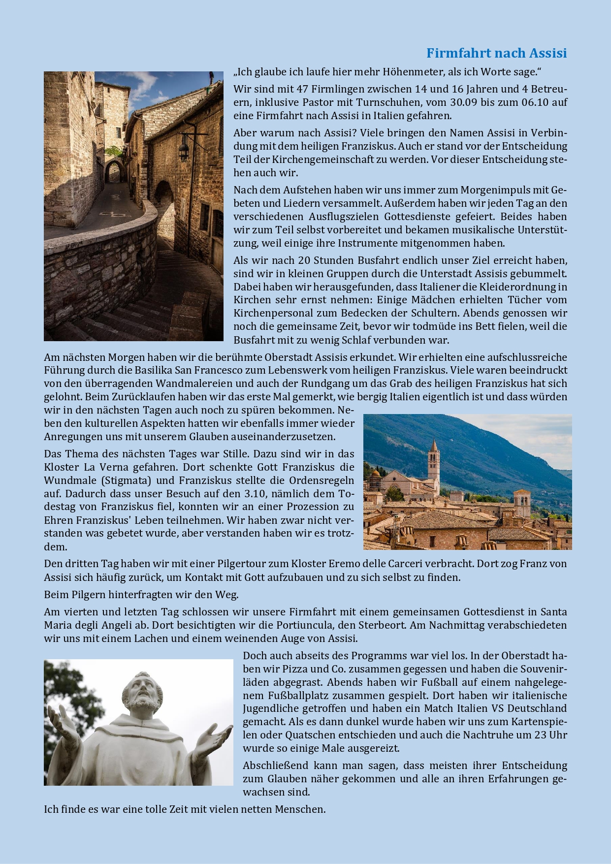 Firmfahrt nach Assisi page 0001